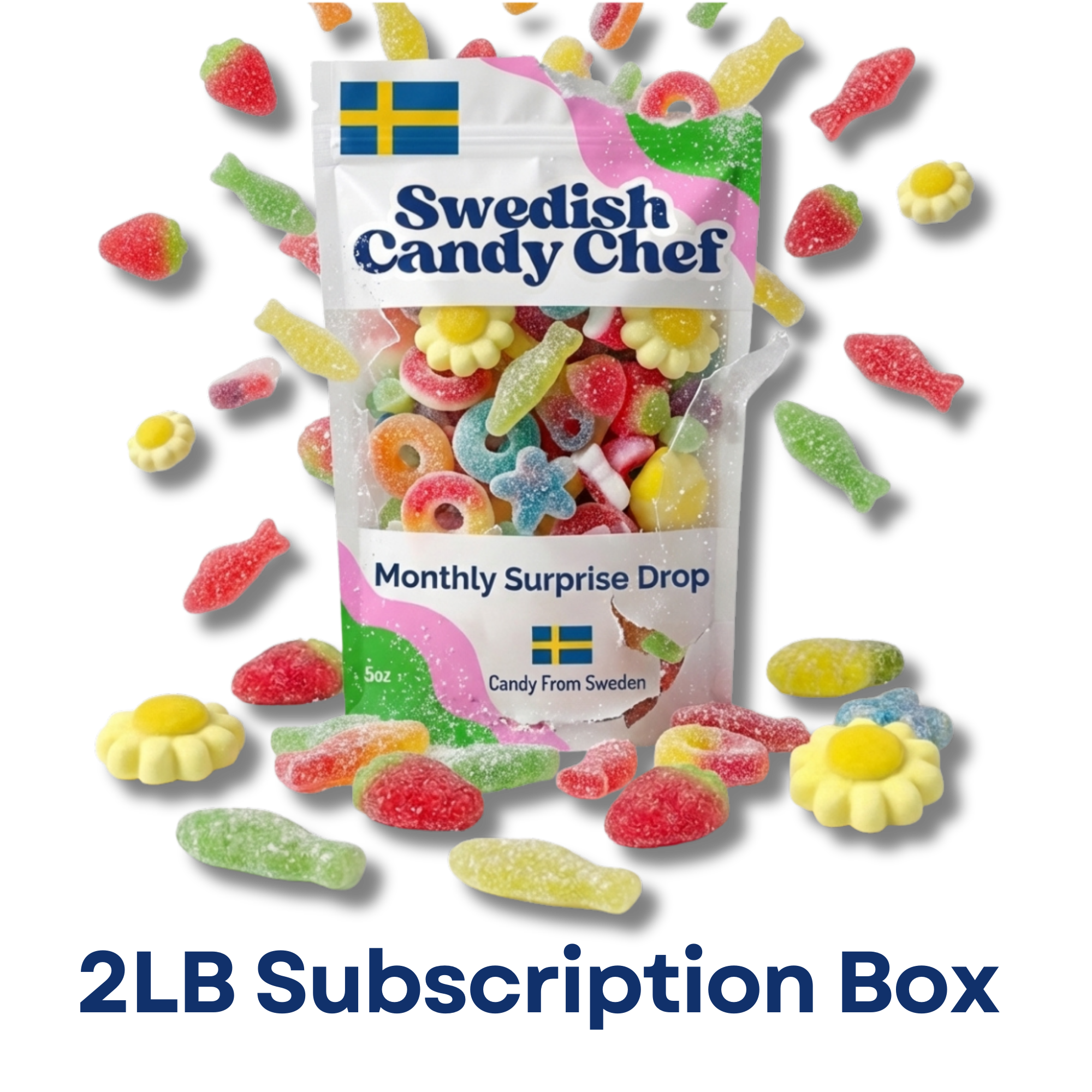 The Swedish Candy Box - 2LB Monthly Candy Drop